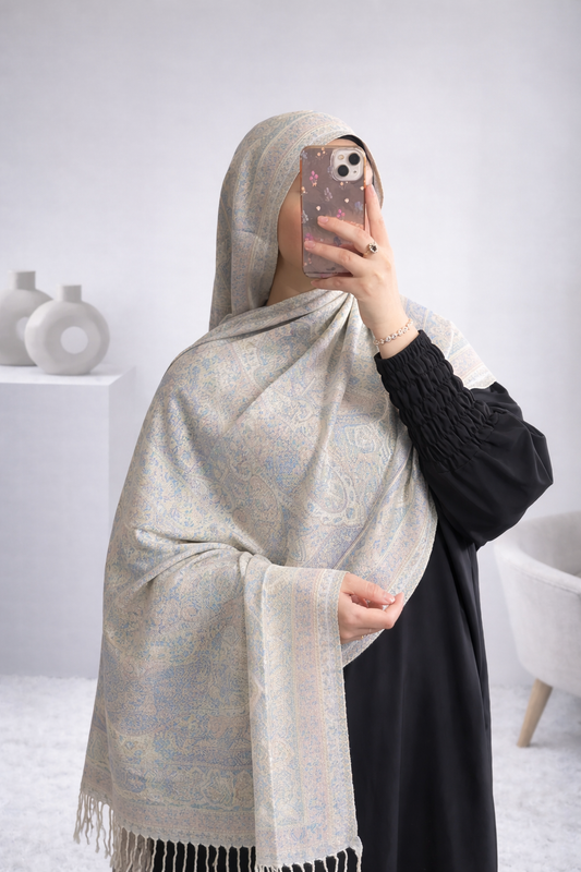 Pashmina pastel claire