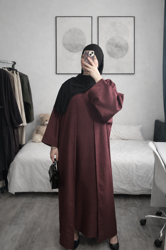 Ensemble Kimono bordeaux