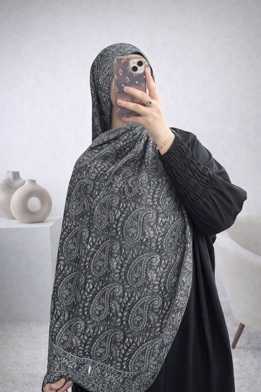 pashmina noir