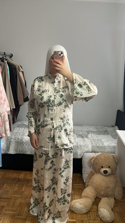 Ensemble Tokyo fleurie vert
