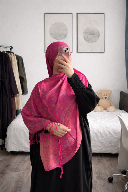 Pashmina Framboise