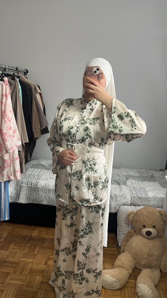 Ensemble Tokyo fleurie vert