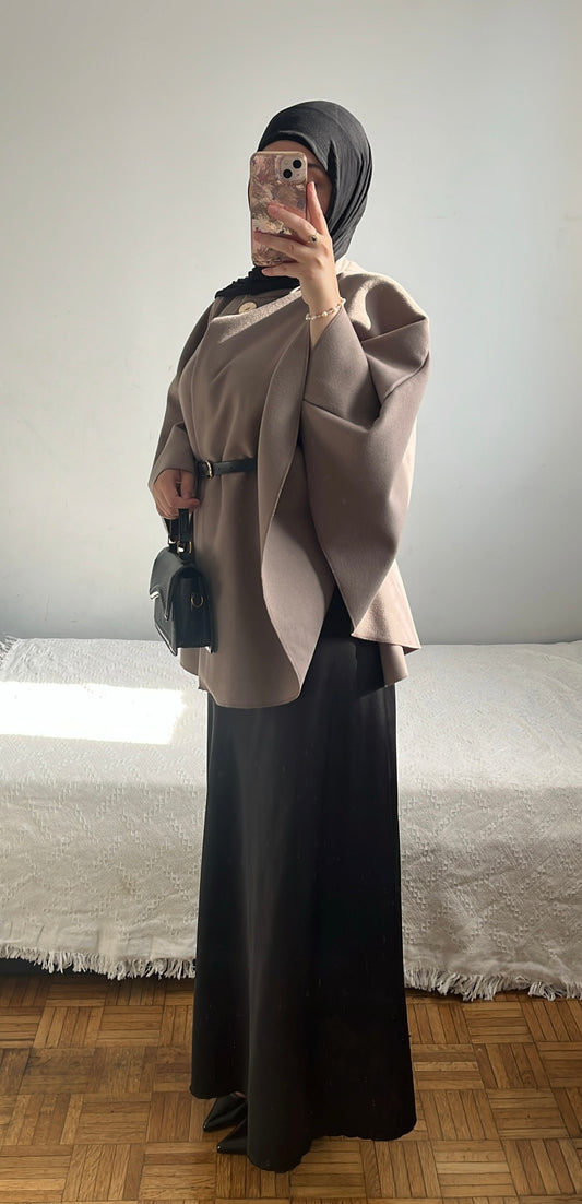 Manteau avec ceinture intégrée