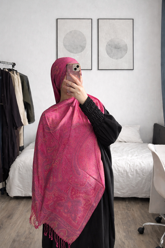 Pashmina Framboise