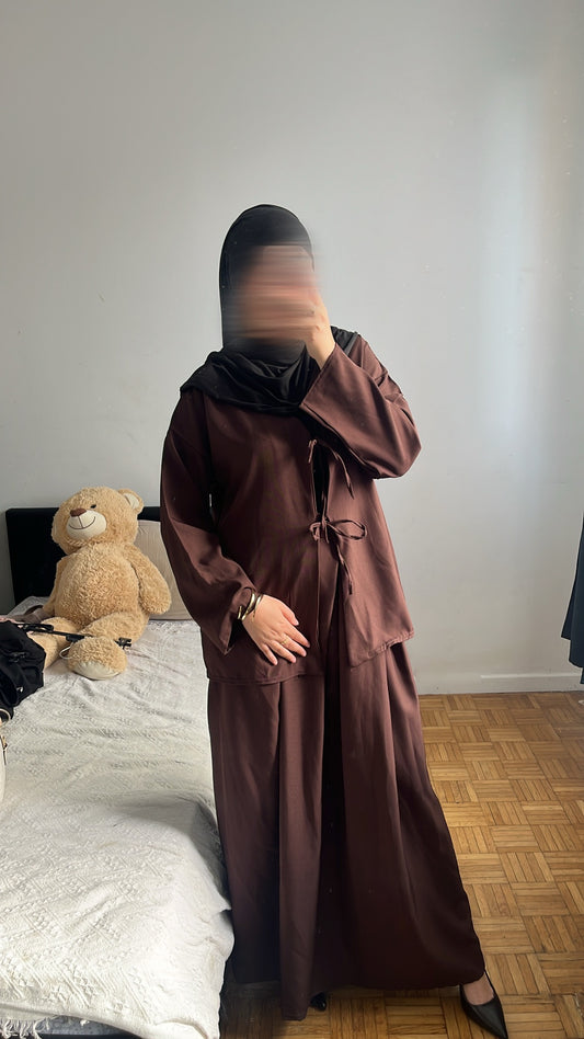 Gilet Naya marron foncée