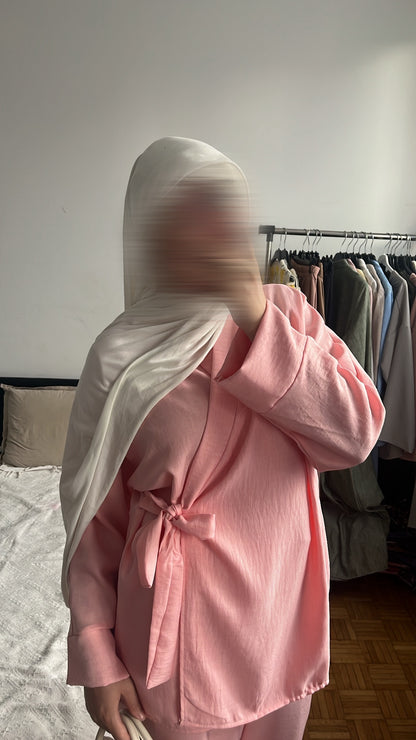 Ensemble Cache-Coeur rose