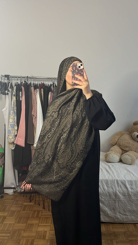 pashmina noir