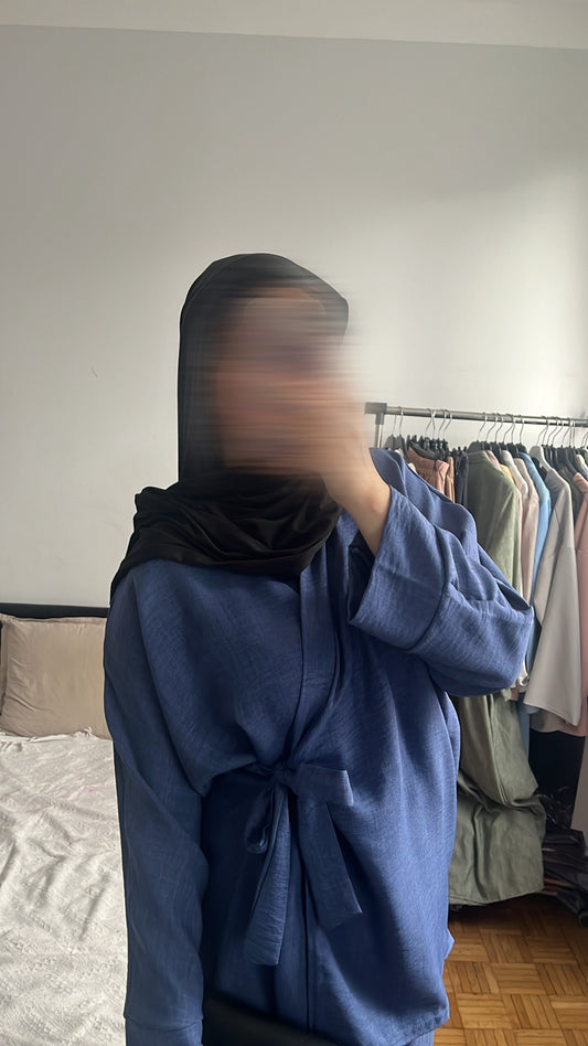 Ensemble Cache-Coeur bleu royal