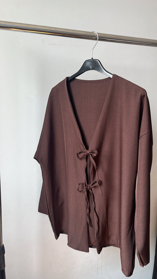 Gilet Naya marron foncée