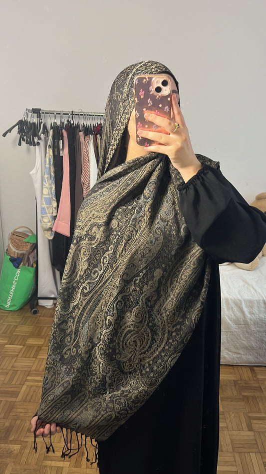 pashmina noir