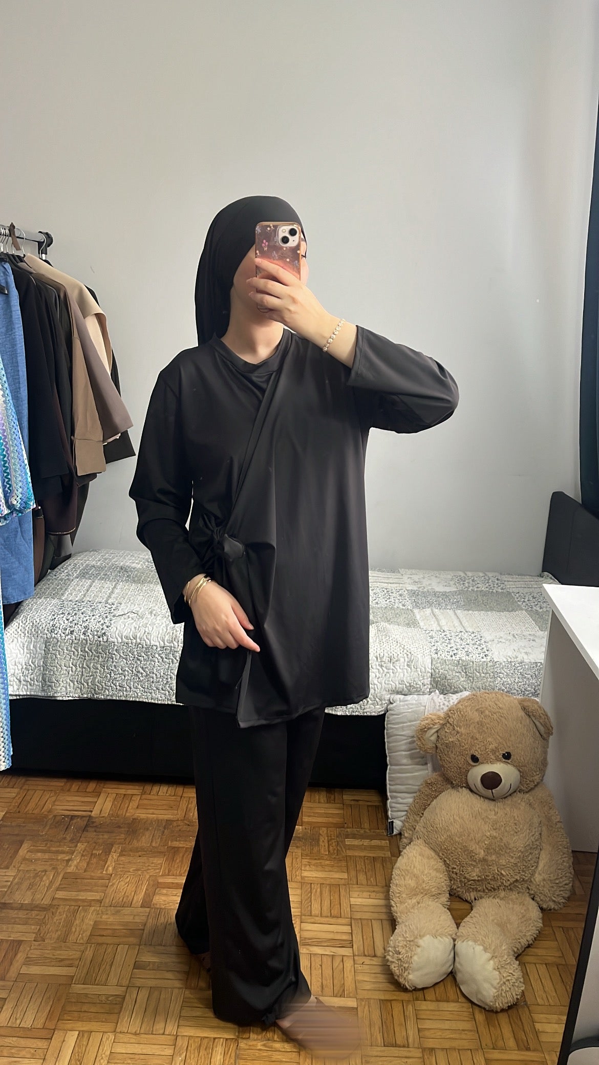 Burkini trois pièces noir