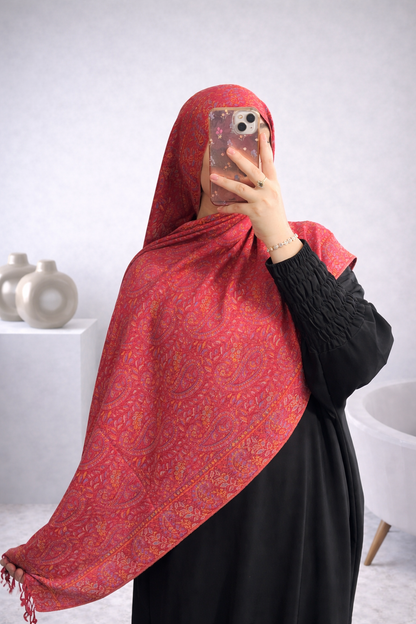pashmina rouge