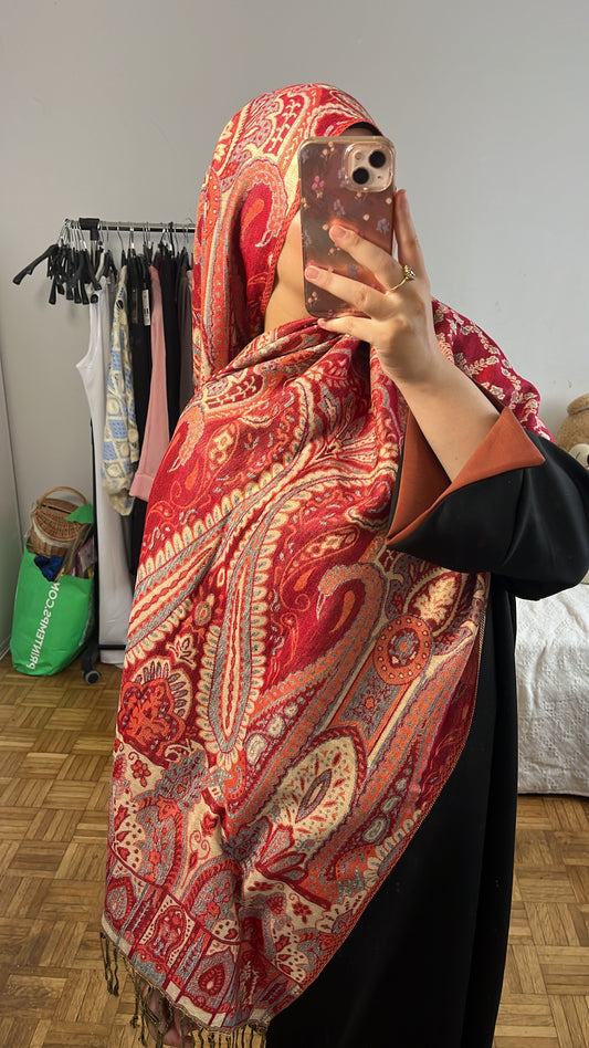 pashmina rouge
