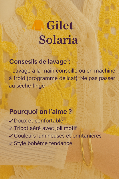 Gilet façon crochet  Solaria