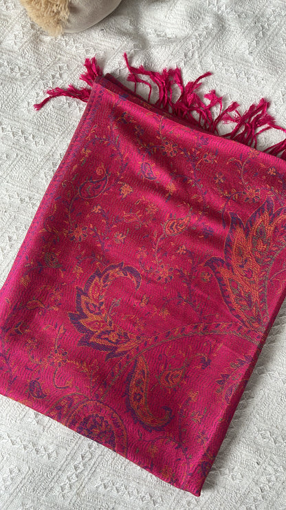 Pashmina Framboise