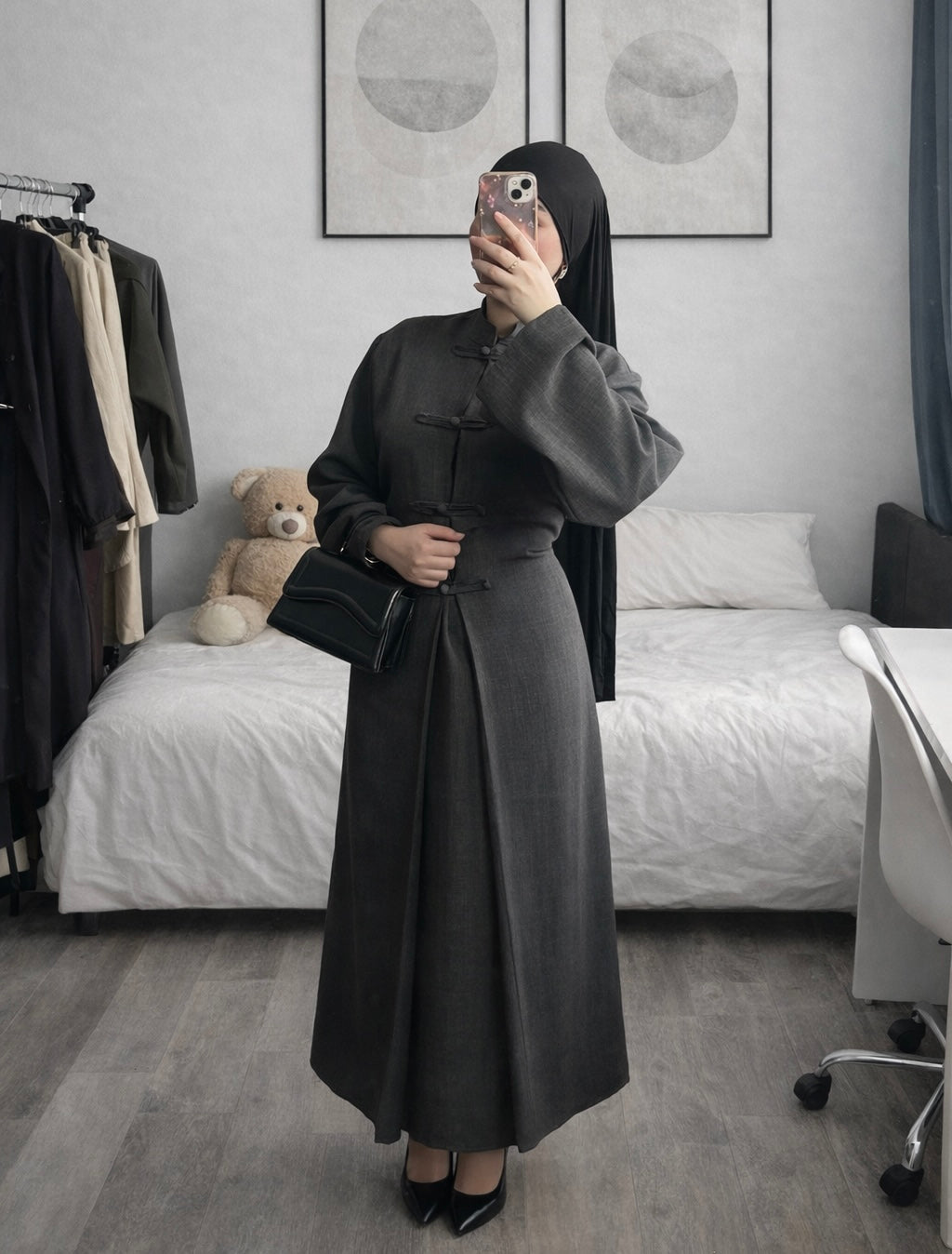 Robe Tokyo grise foncée