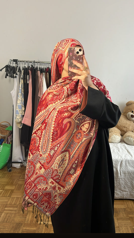 pashmina rouge