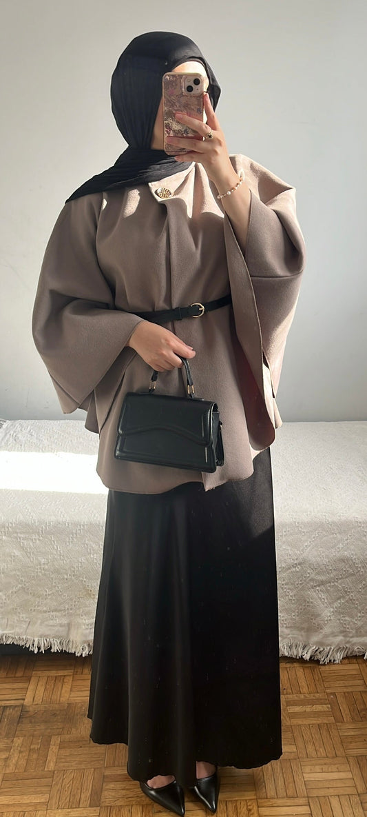 Manteau avec ceinture intégrée