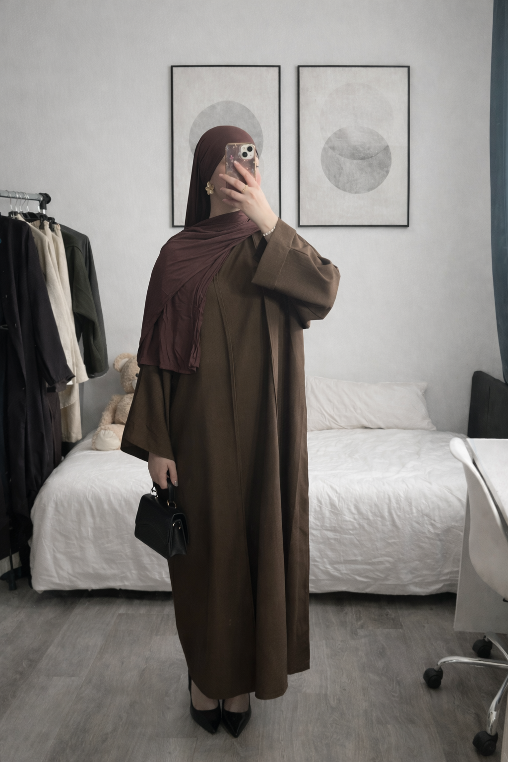 Ensemble Kimono marron