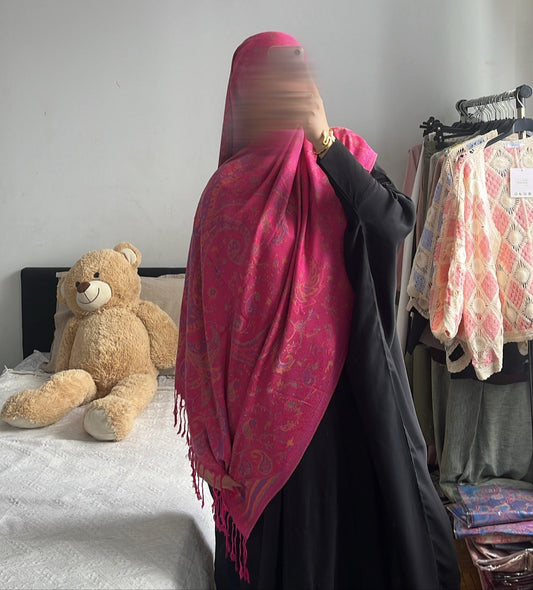 Pashmina Framboise