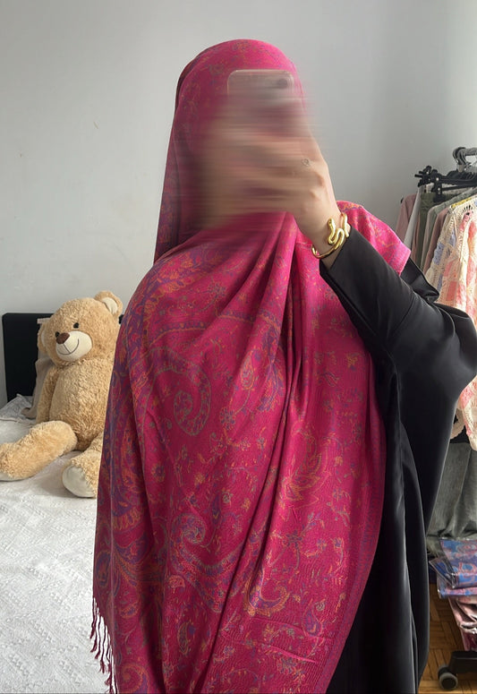 Pashmina Framboise