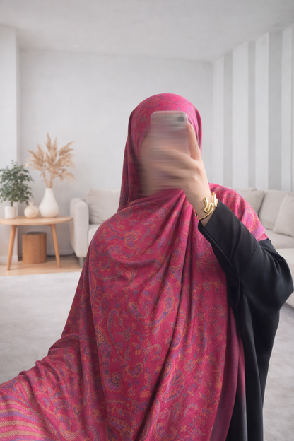 Pashmina Framboise